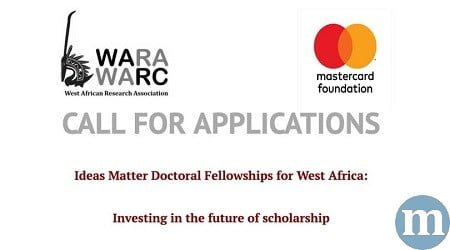 WARA/Mastercard Foundation Ideas Matter Doctoral Fellowships 2020