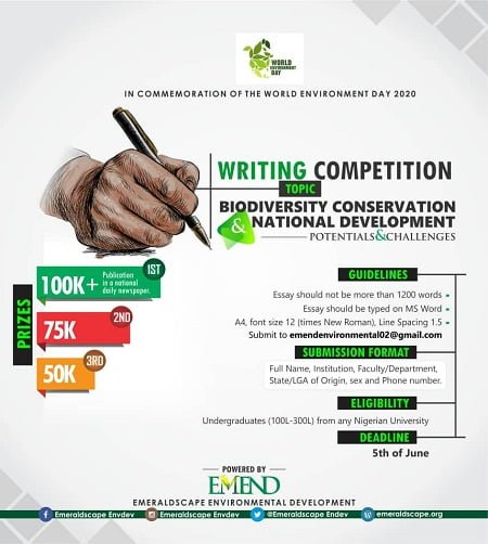 Emeraldscape Environmental Development Essay Writing Competition