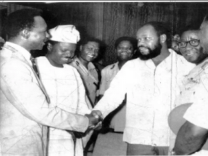 Gowon and Ojukwu at Aburi Ghana