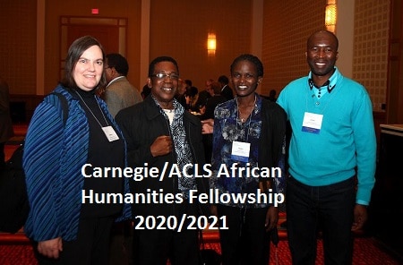 Carnegie/ACLS African Humanities Fellowship 2026/2027