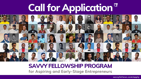 Savvy Fellowship 2026 for Aspiring & Early-Stage Entrepreneurs
