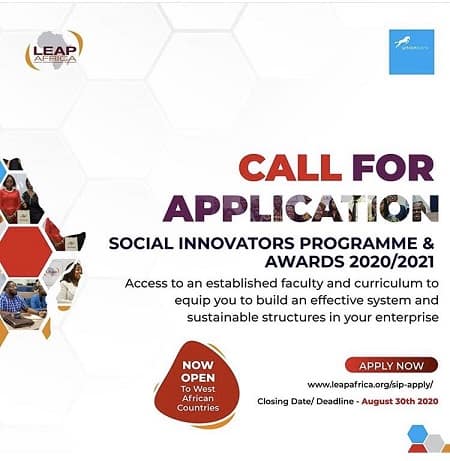 LEAP Africa Social Innovators Programme & Awards 2026/2027