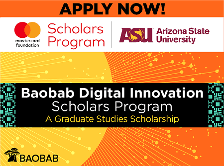 Mastercard FoundationArizona State University Baobab Digital Innovation Scholarship