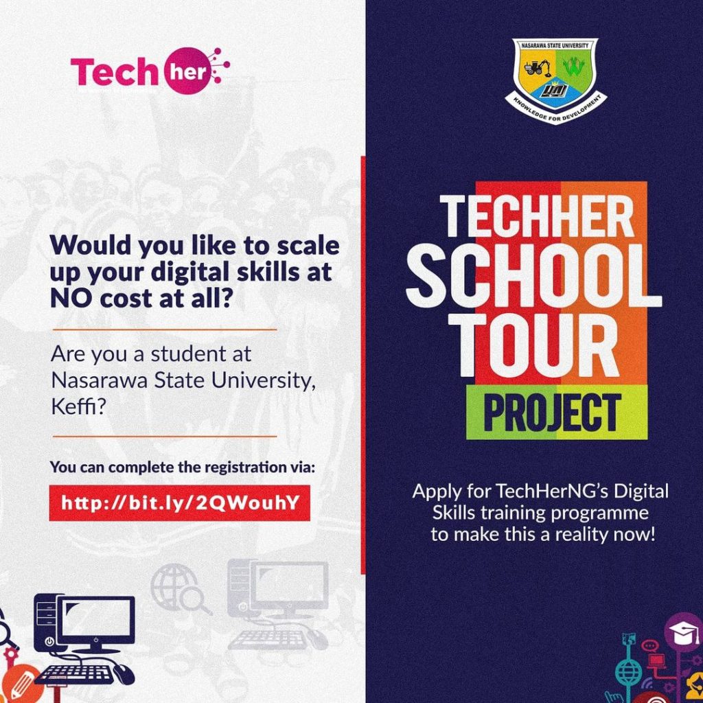 TechHerNG Digital Skills Training Registration 2026 for NSUK Students