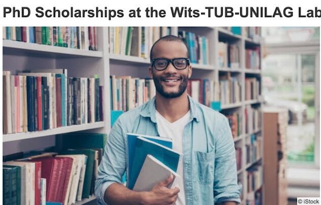 Wits TUB UNILAG Urban Lab PhD Scholarships