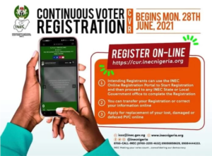 INEC Voter Registration Portal https cvr inecnigeria org