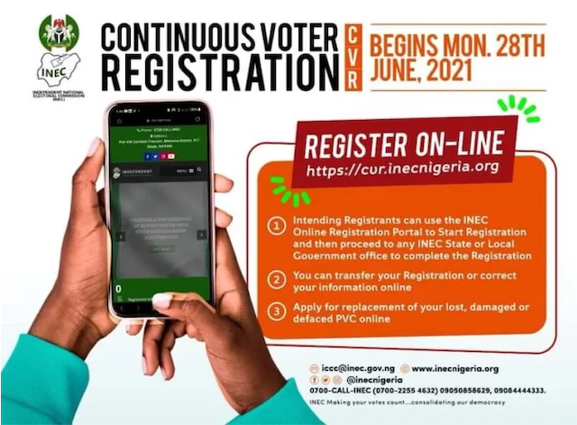 INEC Voter Registration Portal 2022/2023 | https://cvr.inecnigeria.org INEC Voter Registration Portal https cvr inecnigeria org