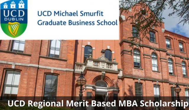 UCD Smurfit Graduate Business School Merit Based Scholarships 2021