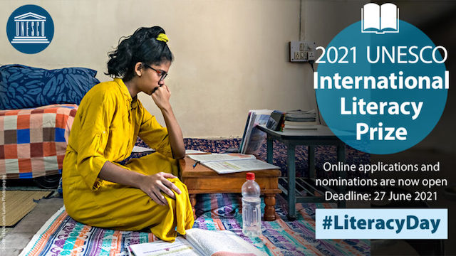 UNESCO International Literacy Prizes 2026 for Individuals & Organizations