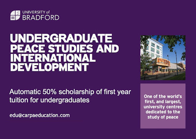 University of Bradford Peace Studies and International Development UG Scholarship