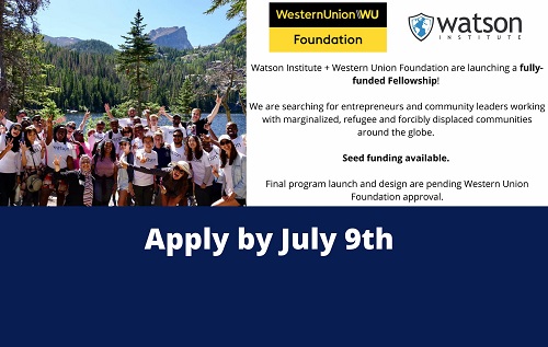 Watson Institute-Western Union Foundation Accelerator & Fellowship 2026