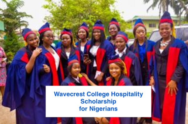 Wavecrest College Hospitality Scholarship for Nigerians
