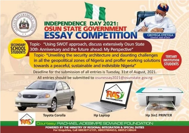 Osun State Government Essay Competition
