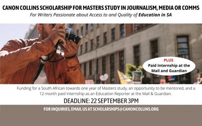 Canon Collins Scholarship in Education Journalism