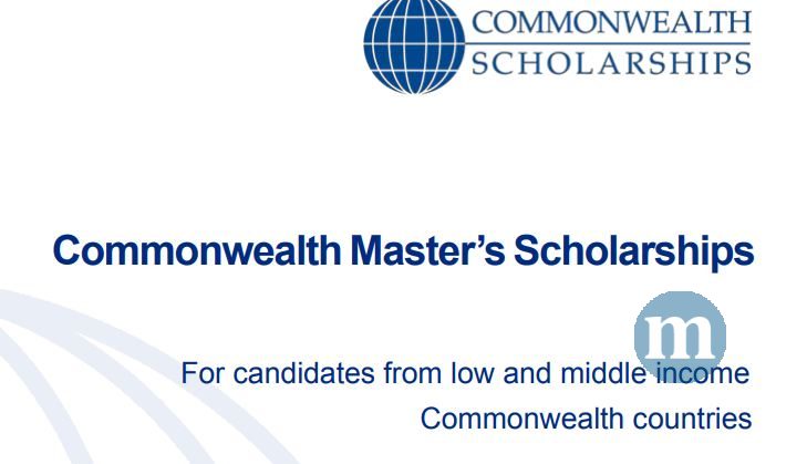 Commonwealth Masters Scholarships