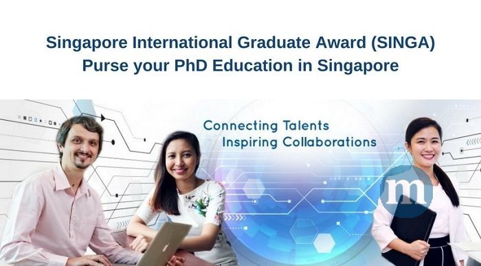 Singapore International Graduate Award SINGA for PhD in Singapore