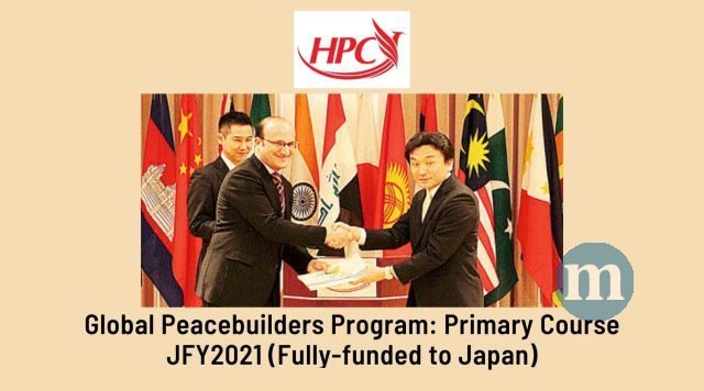Global Peacebuilders Program: Primary Course JFY2026 (Fully-funded to Japan)
