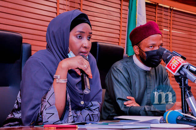 Minister of Humanitarian Affairs Disaster Management and Social Development Sadiya Umar Farouq