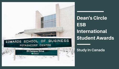 University of Saskatchewan Deans Circle ESB International Student Awards