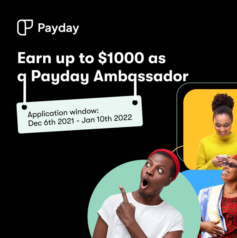 Payday Ambassador Program 2026 for Africans | Earn up to $1000