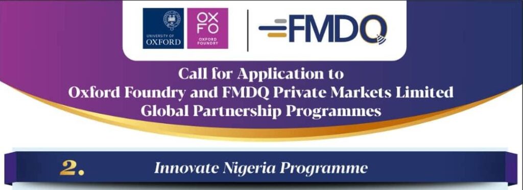 Oxford FoundryFMDQ Innovate Nigeria Programme