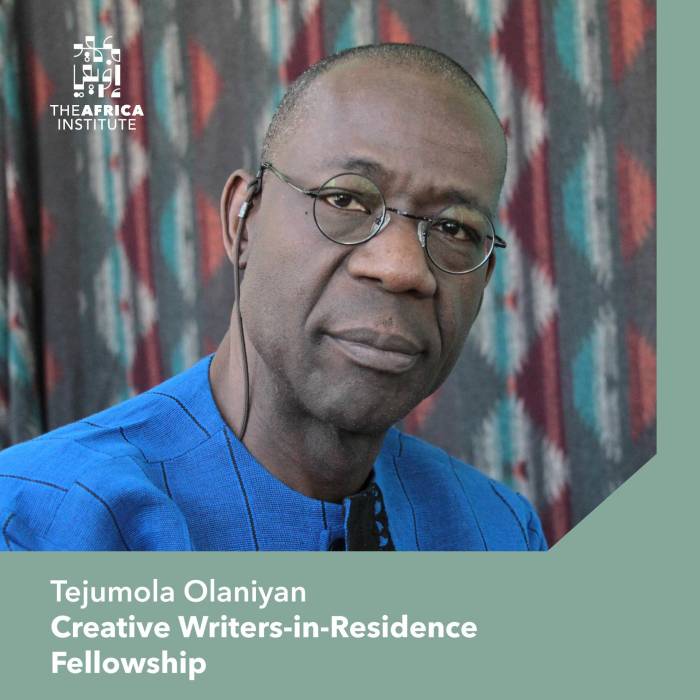 Tejumola Olaniyan Creative Writers in Residence Fellowship