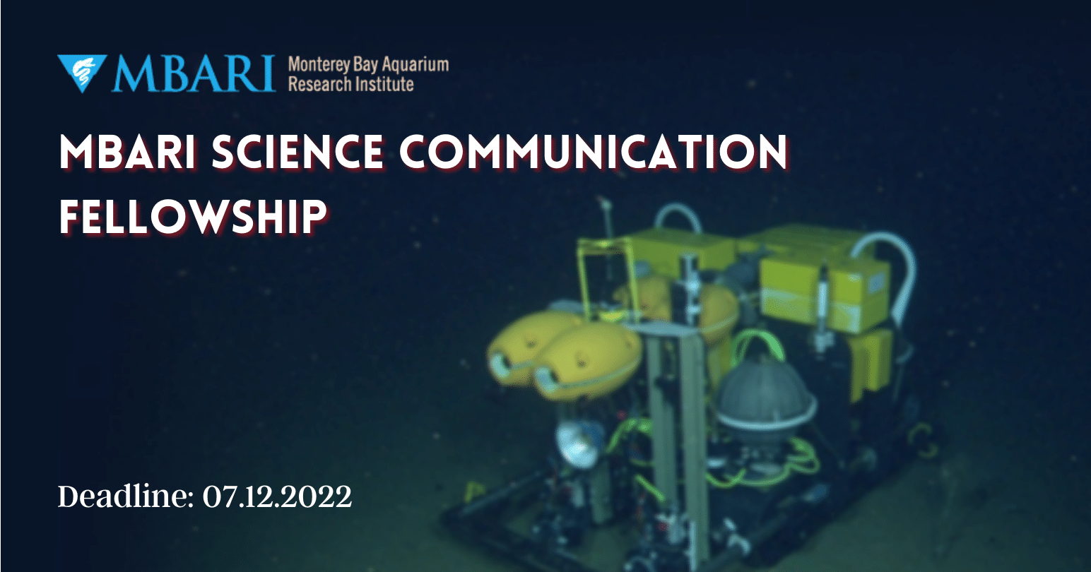 MBARI Science Communication Fellowship 2026 for Recent Graduates