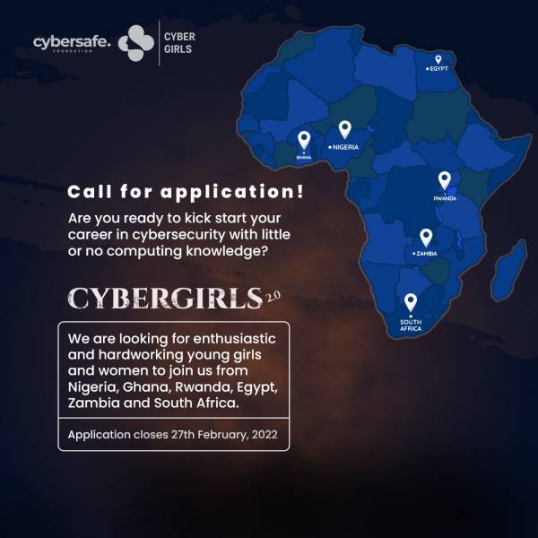 CyberGirls Fellowship 2026 Cohort for African Young Girls and Women