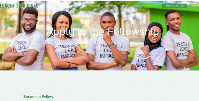 Teach for Nigeria Fellowship Program for Young Nigerians 2026