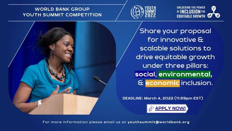 World Bank Group WBG Youth Summit Competition