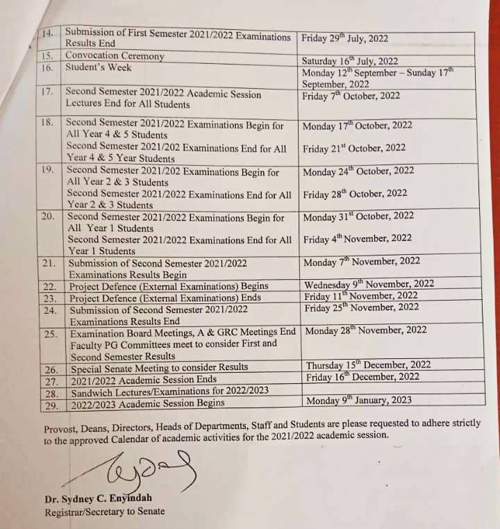 RSU Academic Calendar for 20212022 Session 2 RSU Academic Calendar for 20212022 Session 2