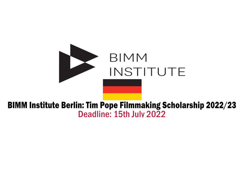 BIMM Institute Berlin Tim Pope Scholarship