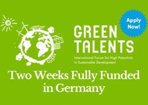 Government of Germany Green Talents Award
