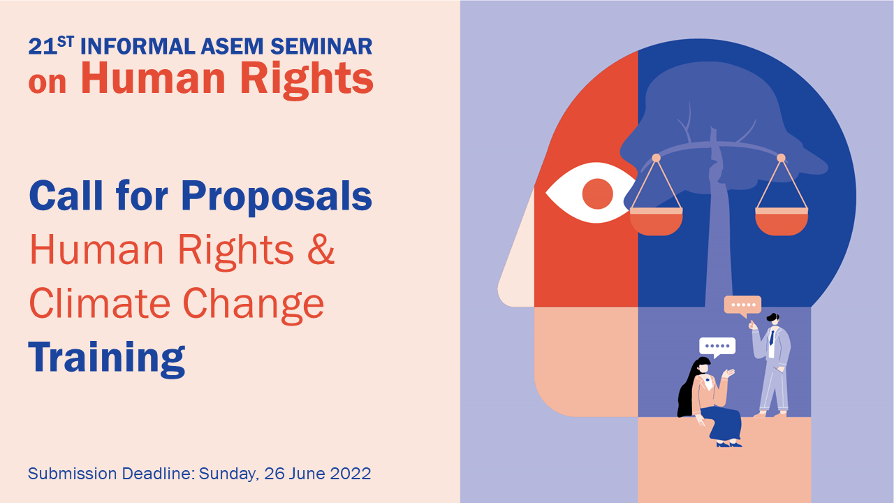 ASEMHRS21 Training on Human Rights Climate Change 2022