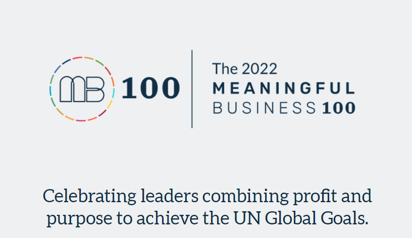 Meaningful Business 100 Award Programme 2022