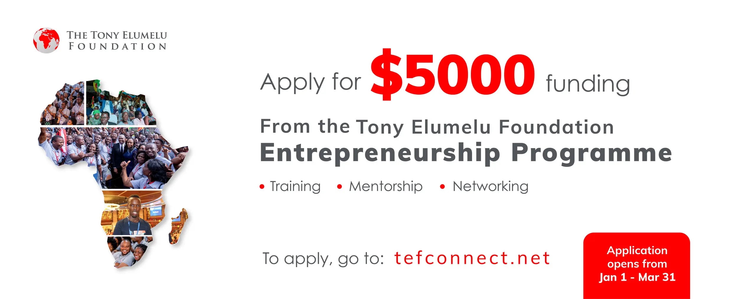 Tony Elumelu Entrepreneurship Programme 2023 for Young African Entrepreneurs