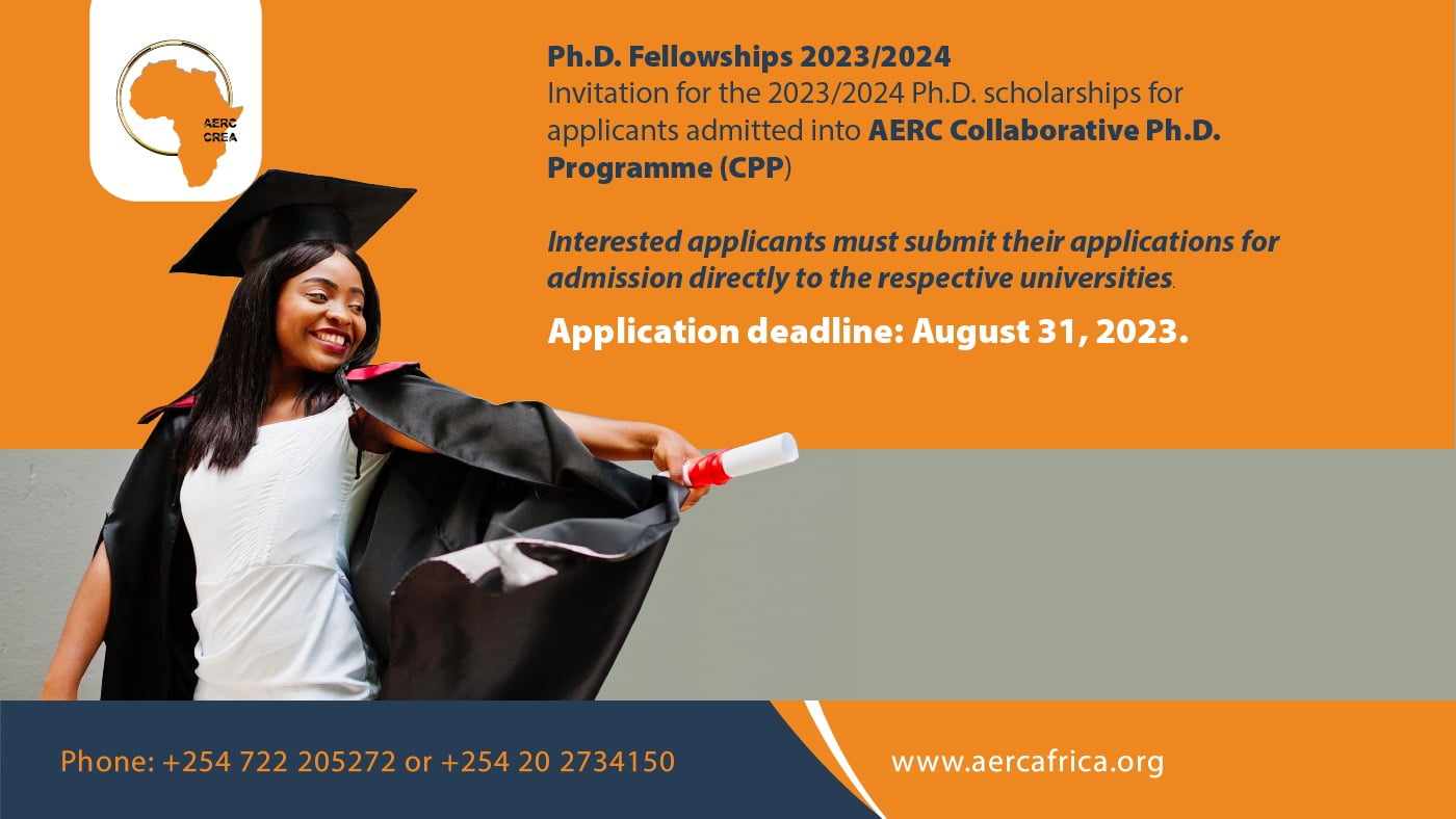 AERC PhD Fellowship 2026/2027 for Sub-Saharan African Countries