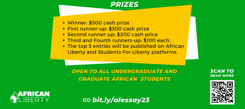 African Liberty Essay Contest 2023 [up To $500 Prizes]