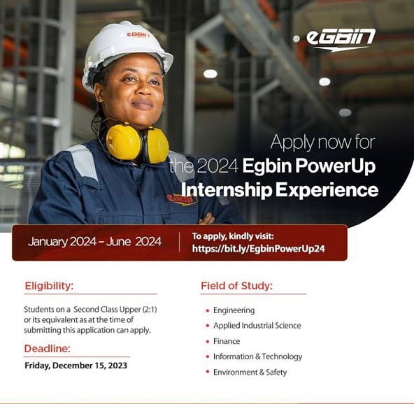 Egbin PowerUp Internship Programme 2025