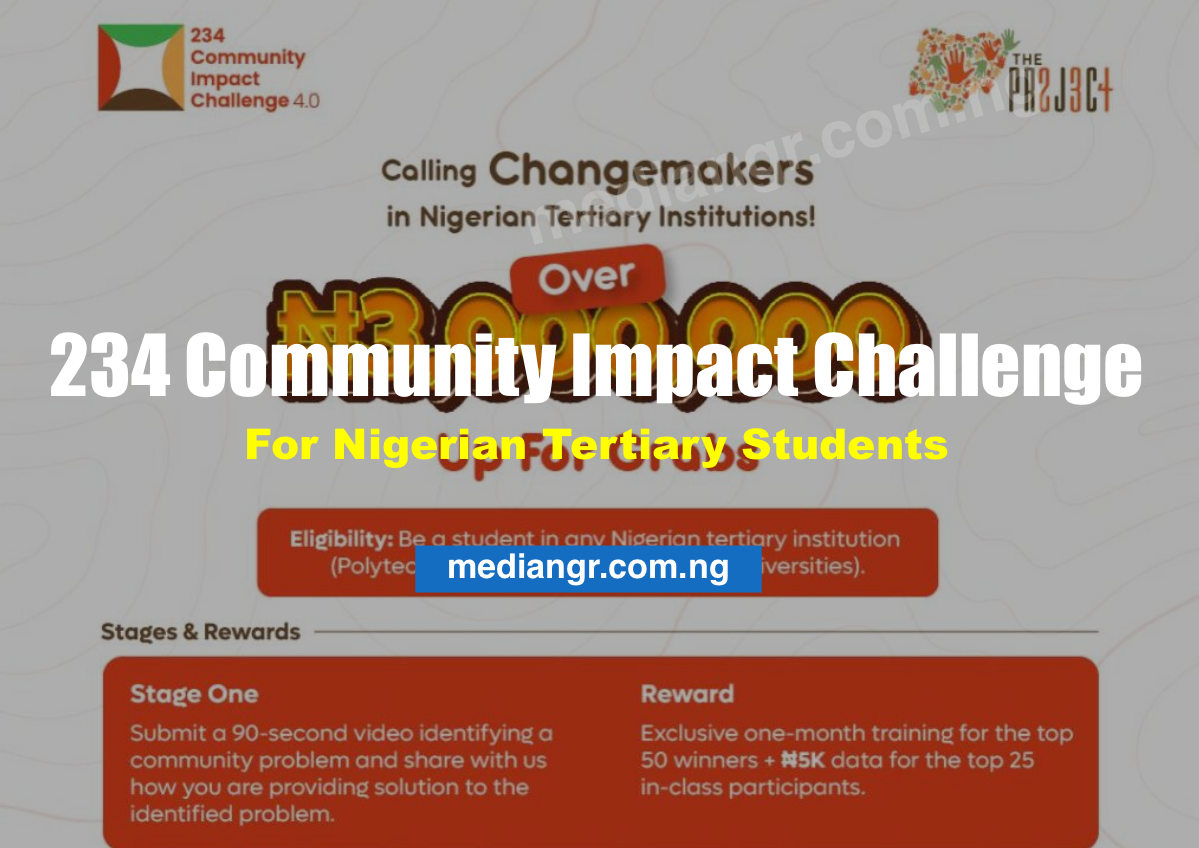 234 Community Impact Challenge For Nigerian Tertiary Students