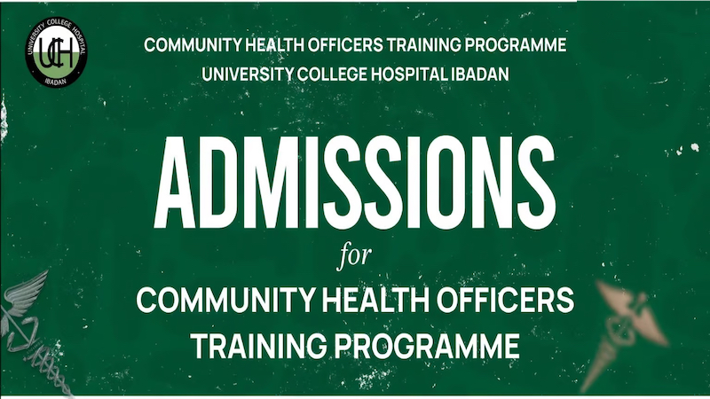 Uch Ibadan Community Health Officers Training Admission 2025