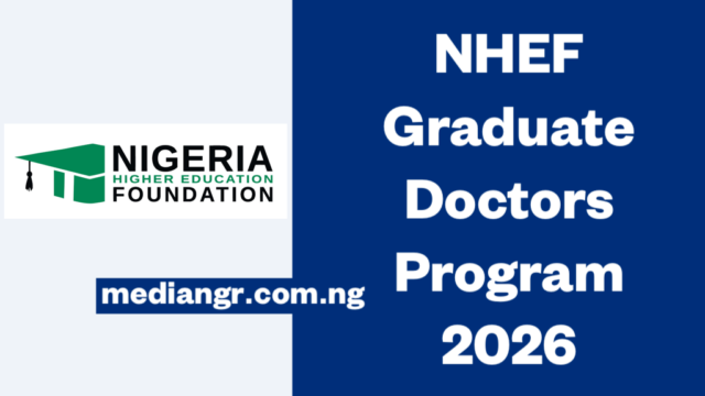 NHEF Graduate Doctors Program 2026 – How to Apply